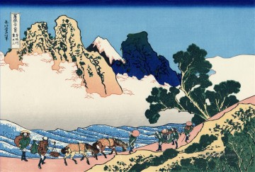 la parte trasera del fuji del río minobu Katsushika Hokusai Ukiyoe Pinturas al óleo